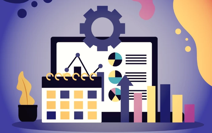 Gear icons representing IT system integration and software customization